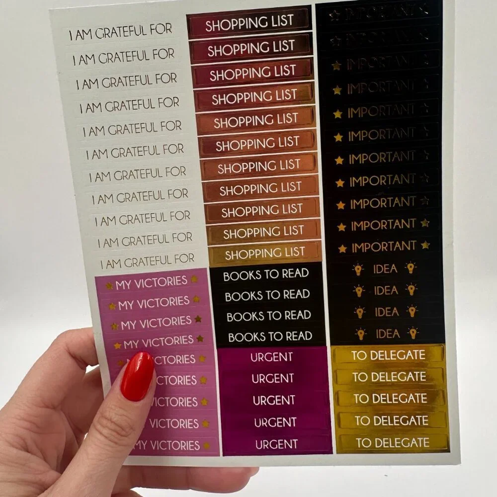Today Hardcover 2025 Spiral Bound Undated Task Planner Notebook With Stickers